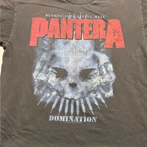 VTG Y2K Pantera Domination T-Shirt XXL "Pushed‎ Into Living Hell" Band Tee